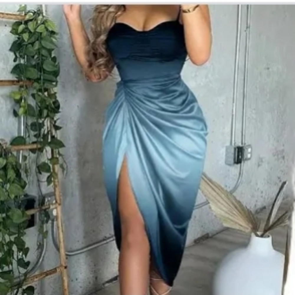 Blue party dress